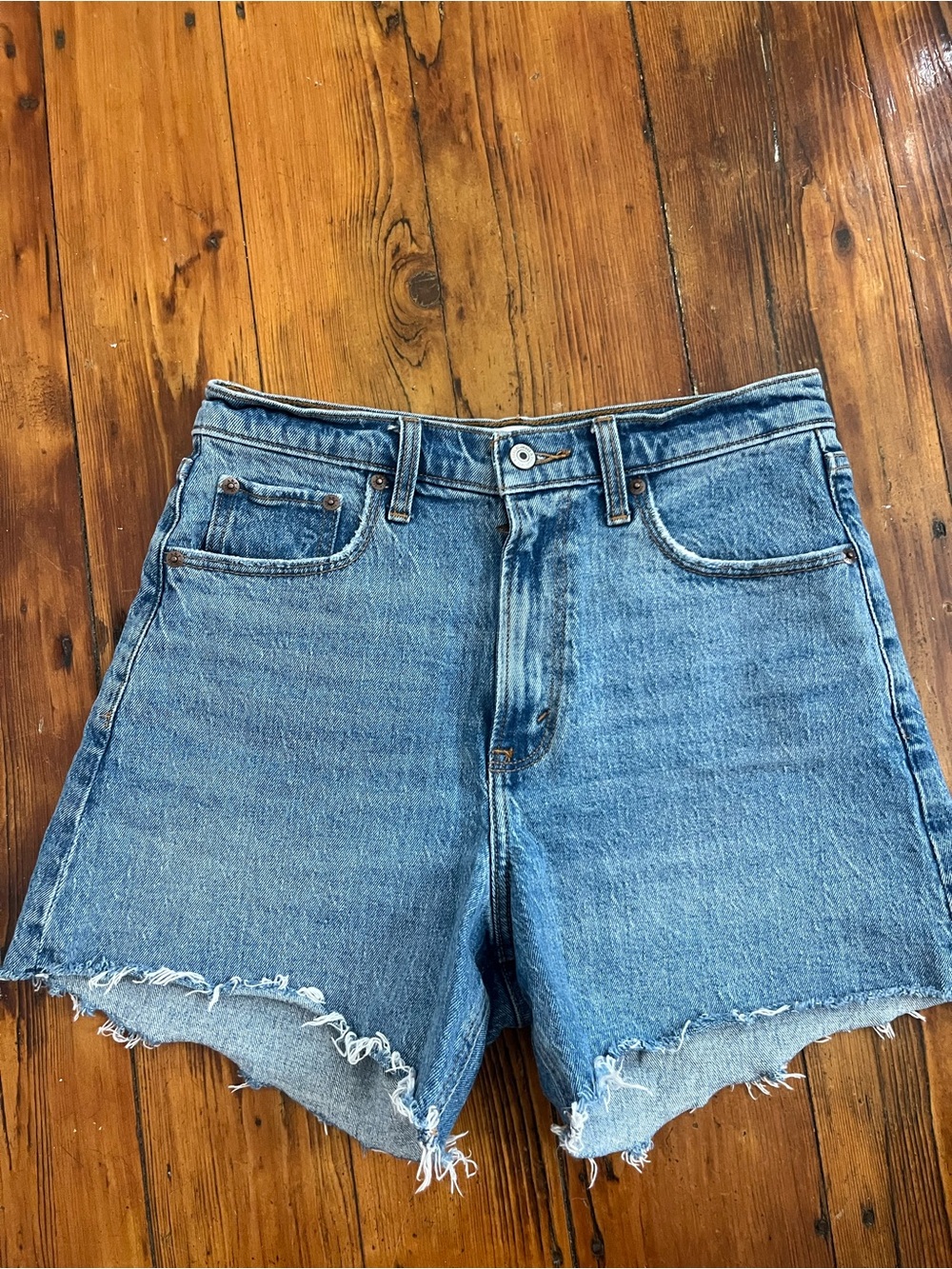 Abercrombie & Fitch Light Blue Denim Jean Shorts